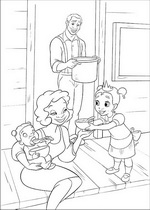 coloring page Princess and the Frog